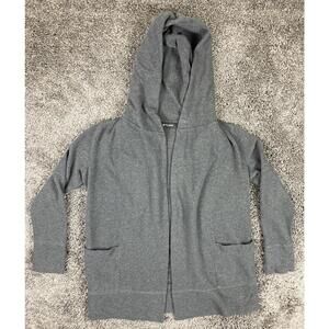 Grayson Hooded Cardigan Open Front Women’s M Gray